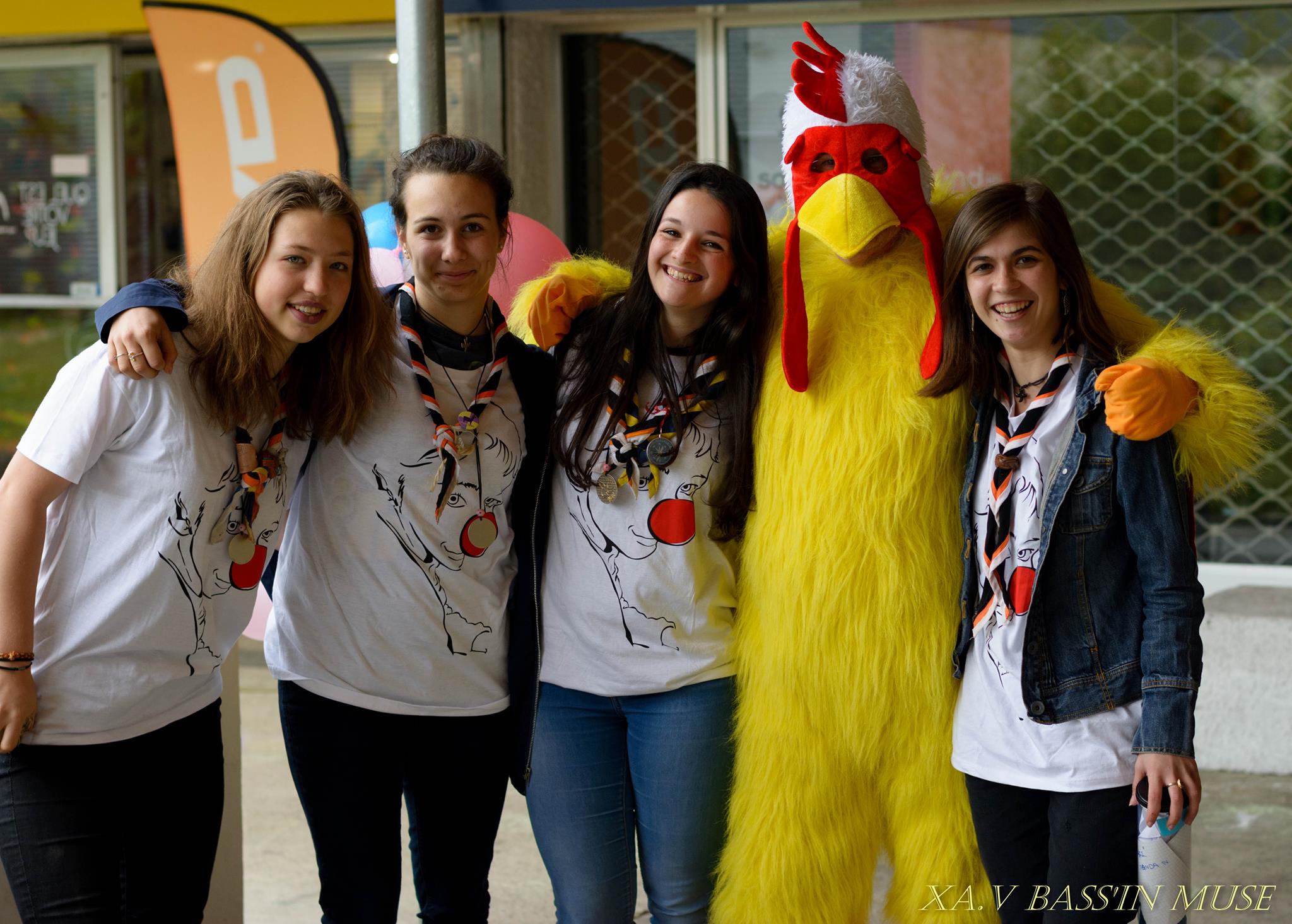 nous quatre avec le poulet